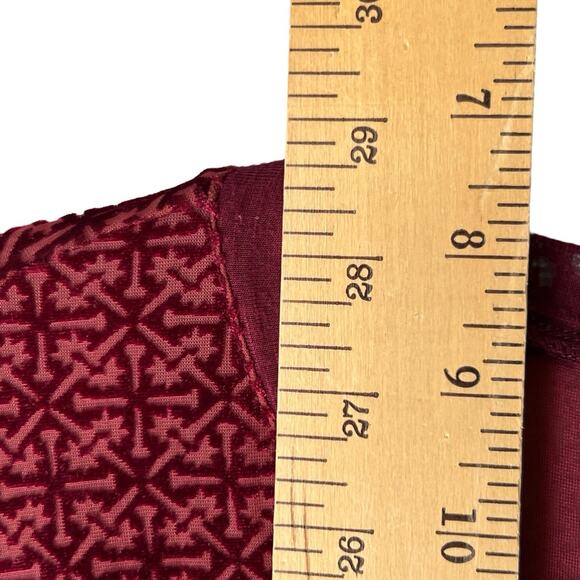 Womens Velvet Burnout Top Size 1X Bell Sleeve Lace Whimsigoth Vamp Ethereal Boho - Picture 7 of 9